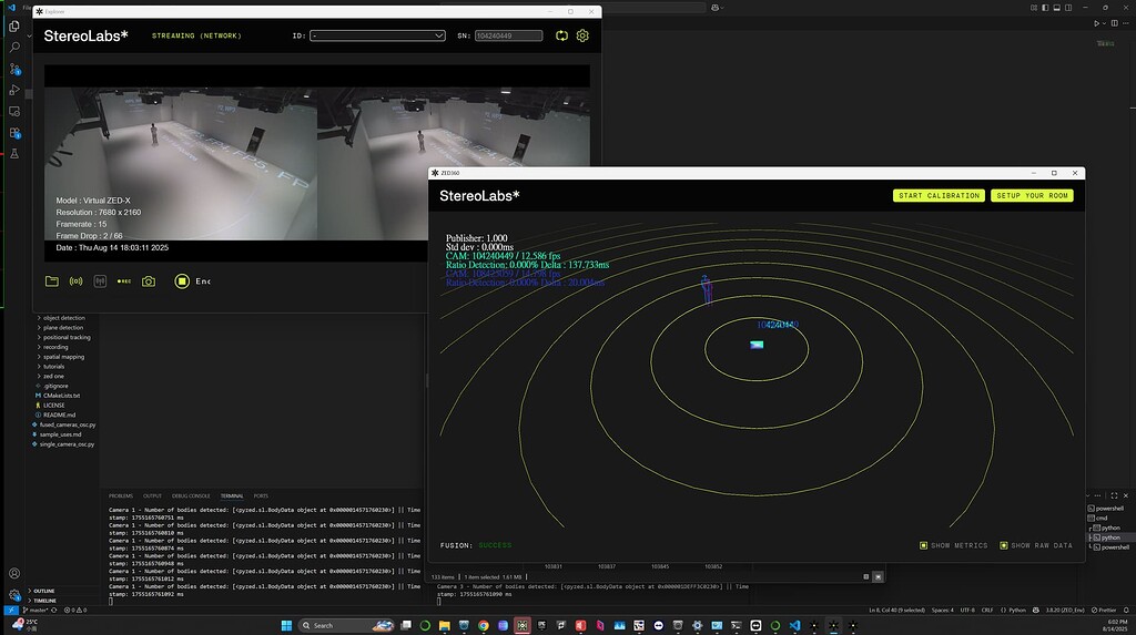 Unable to Perform ZED360 Calibration on ZED X One 4K Streams ...