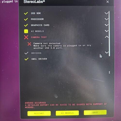 error message